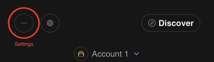 New Settings Button Location